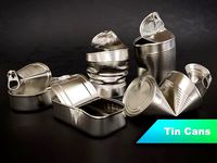 Opened Tin Can Set