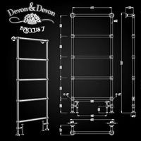 Heated towel rail Devon Devon BACCUS 7