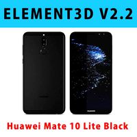 E3D - Huawei Mate 10 Lite Black 3D model