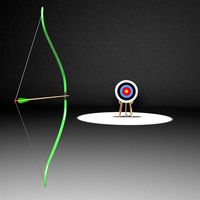 Animated Archery Bow Shooting Arrow