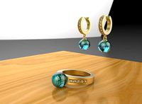 beatiful jewelry set 3D print model | 3D