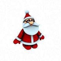 New cool Santa Claus for beautiful 3d print 01