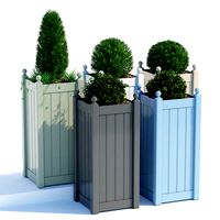 Timber tall classic planter