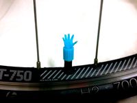 Car Truck Bike Van Tire Tyre Wheel Valve Stem Caps Cover Hand | 3D