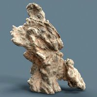Grey Stylized Mountain