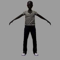 avatar casual set black line polo grey pants sneakers