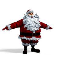 New cool Santa Claus with a big beautiful beard ready for your