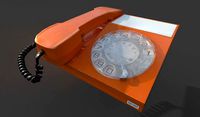 Vintage rotary dial telephone