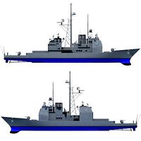 Blue USS Port Royal Missile Cruiser