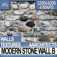 Modern Stone Wall