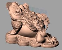 Animal Sculpture Model Fortune toad A028