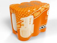 6 Pack 330ml Sleek shrinkwrapped beverage cans