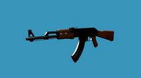 High Poly Ak 47 Model