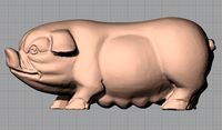 Animal Sculpture Model Sow A098