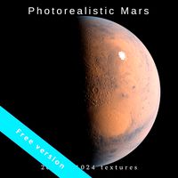 Mars 2k textures -free version- photorealistic