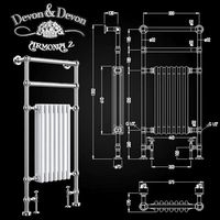 Heated towel rail Devon Devon ARMONIA 2