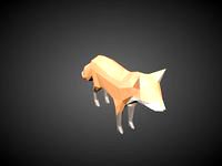 Low Poly Fox by PixelMannen