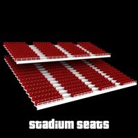 Stadium Seats 3D Model