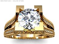 Engagement ring 3D Model