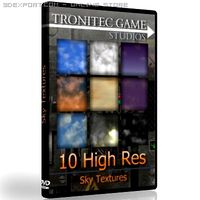 10 High Res Sky Textures 3D Model