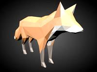 Low Poly Fox by PixelMannen
