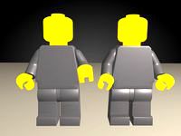 Daft Punk Lego Minifig (VRay)