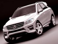 Mercedes M class AMG package 3D Model