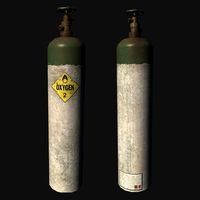 Oxygen Cylinder 3D Model