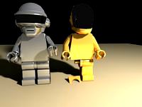 Daft Punk Lego Minifig (VRay)