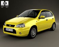 Lada Kalina 1119 hatchback Sport 2011 3D Model