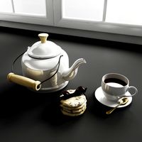 Convexshapes Kitchen Decorations Coffee cakes 3D Model