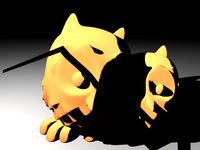 Cuddling Owls (VRay)