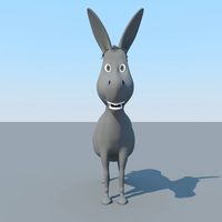 Donkey Cartoon MAX 2011 3D Model