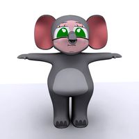 ELEPHANT GIRL MAX 2010 3D Model