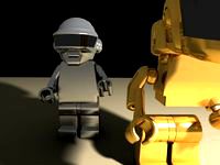 Daft Punk Lego Minifig (VRay)