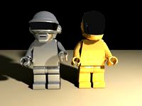Daft Punk Lego Minifig (VRay)