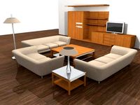 Modern Livingroom 3D Model
