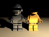 Daft Punk Lego Minifig (VRay)