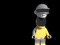 Daft Punk Lego Minifig (VRay)