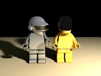 Daft Punk Lego Minifig (VRay)