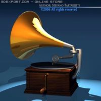 Phonograph 3D Model