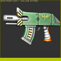 Warhammer Gun 3D Model