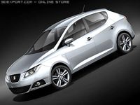 Seat Ibiza 2009 3D Model