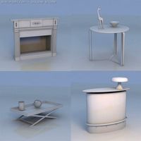 Table desk 3D Model