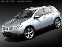 Nissan Qashqai+2 3D Model