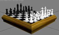 Complete chess set 3D Model