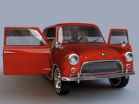 Mini cooper rigged 3D Model