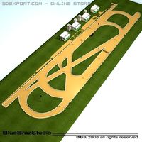 Complete Horserace 3D Model