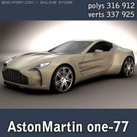 AstonMartin one77 HIGHPOLY 3D Model