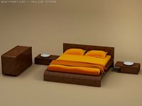 FLO bedroom set 3D Model